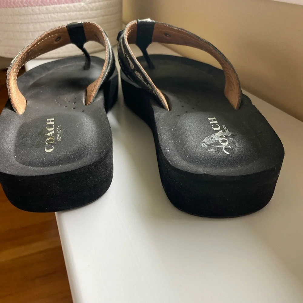 Coach womens Black Sandals